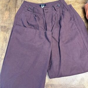 Madewell Women's Wide Leg trouser in Purple